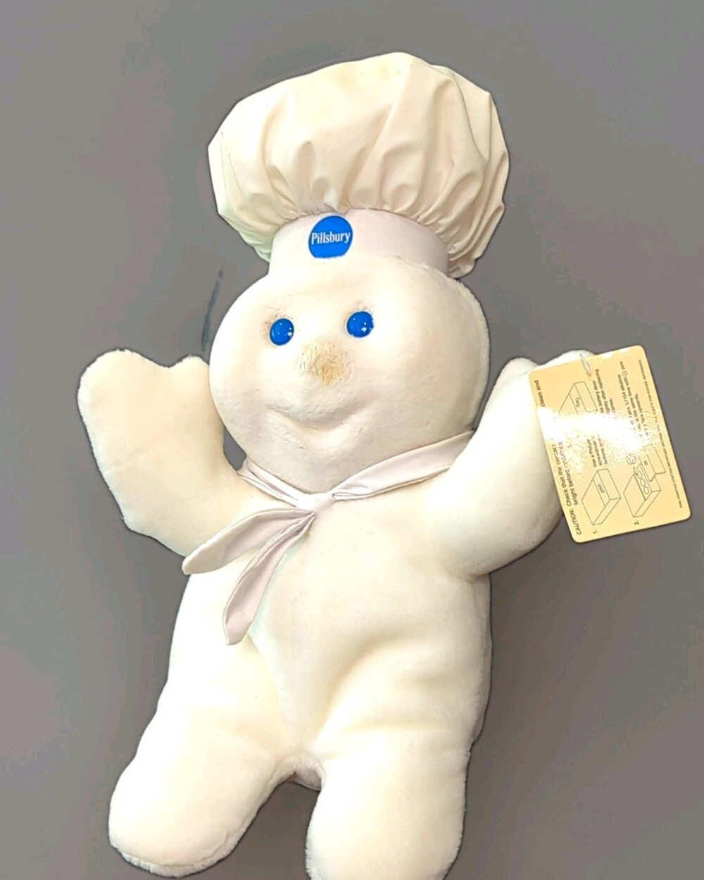 Pillsbury Doughboy Plush Advertising Doll White with Chef Hat